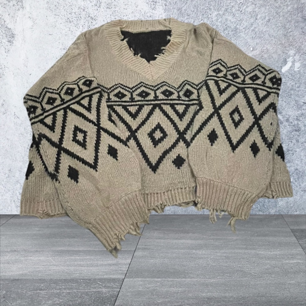Deconstructed Sweater NWOT size L oversized